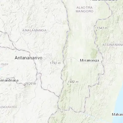 Map showing location of Ambatolaona (-18.933330, 47.900000)