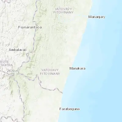 Map showing location of Amboanjo (-22.000000, 47.850000)