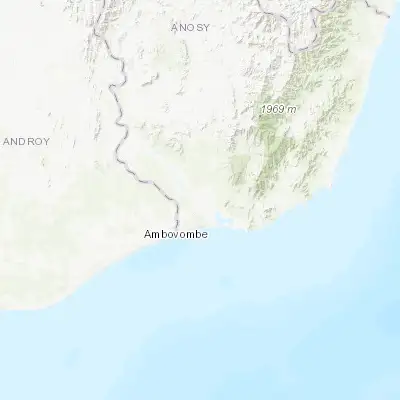 Map showing location of Amboasary (-25.033330, 46.383330)