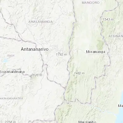 Map showing location of Ambohitrandriamanitra (-19.083330, 47.783330)