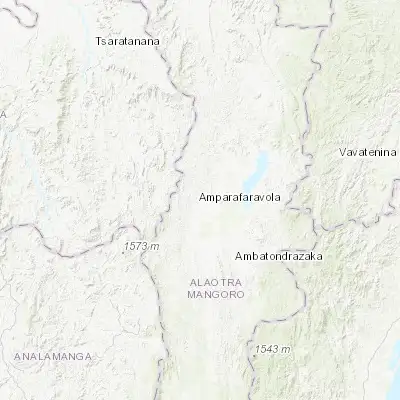 Map showing location of Amparafaravola (-17.587600, 48.223910)