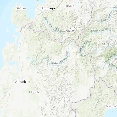 Map showing location of Bealanana (-14.543290, 48.749810)