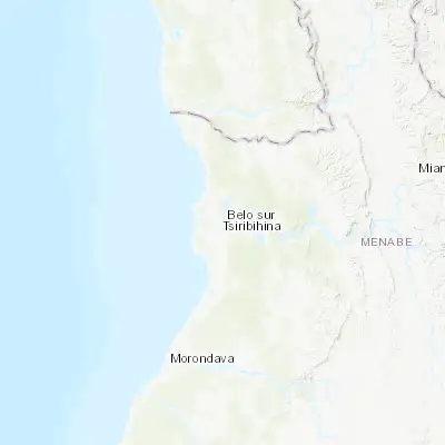 Map showing location of Belo sur Tsiribihina (-19.697870, 44.545870)