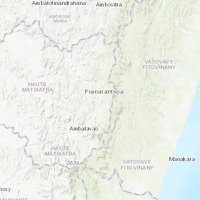 Map showing location of Fandrandava (-21.516670, 47.250000)