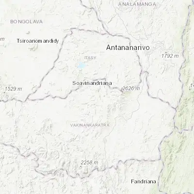 Map showing location of Faratsiho (-19.400000, 46.950000)