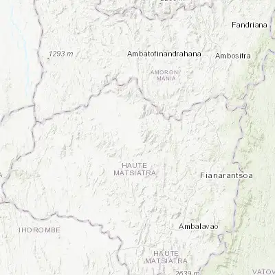 Map showing location of Ikalamavony (-21.150000, 46.583330)