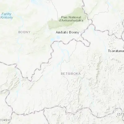 Map showing location of Maevatanana (-16.950000, 46.833330)
