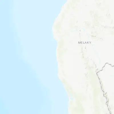Map showing location of Maintirano (-18.063540, 44.029510)