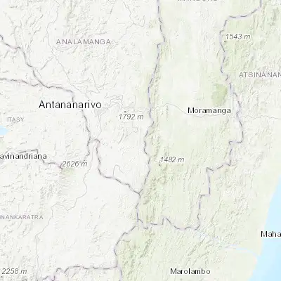 Map showing location of Merikanjaka (-19.133330, 47.850000)