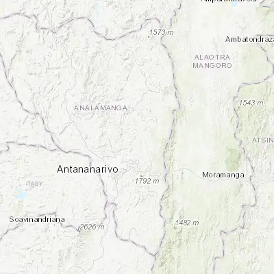 Map showing location of Sadabe (-18.633330, 47.700000)