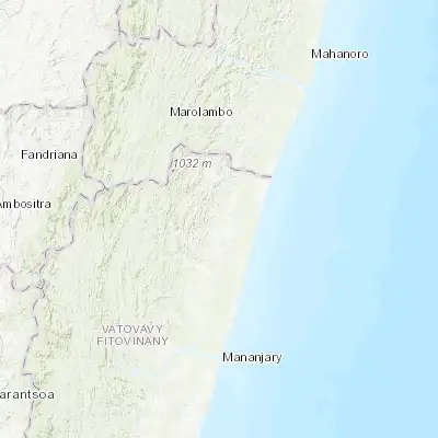 Map showing location of Sahavato (-20.600000, 48.333330)