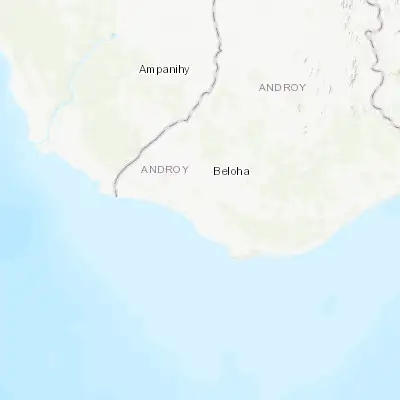 Map showing location of Tranovaho (-25.300000, 44.966670)