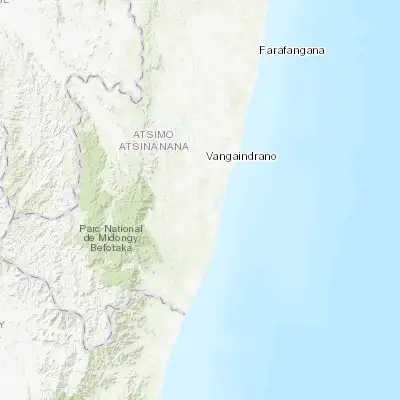 Map showing location of Vohipaho (-23.550000, 47.500000)