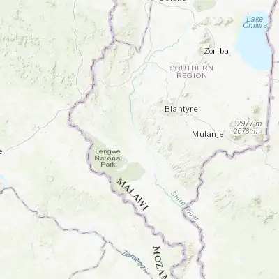 Map showing location of Chikwawa (-16.033520, 34.800910)