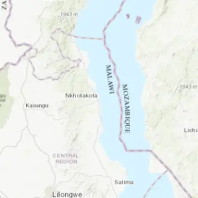 Map showing location of Nkhotakota (-12.927440, 34.296140)
