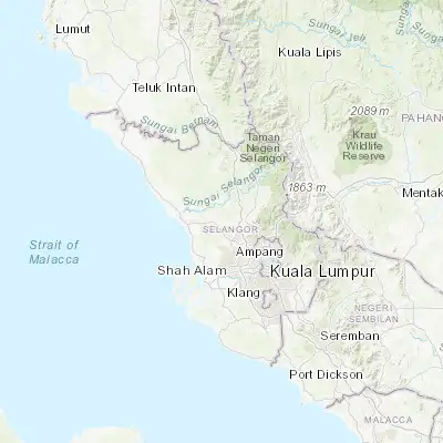 Map showing location of Batu Arang (3.316670, 101.466670)