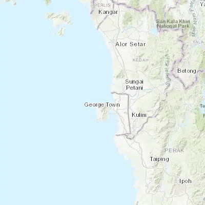 Map showing location of Batu Feringgi (5.470900, 100.245290)