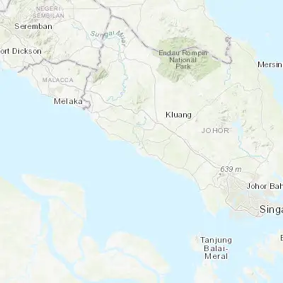 Map showing location of Batu Pahat (1.854800, 102.932500)