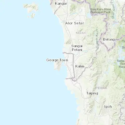 Map showing location of George Town (5.411230, 100.335430)