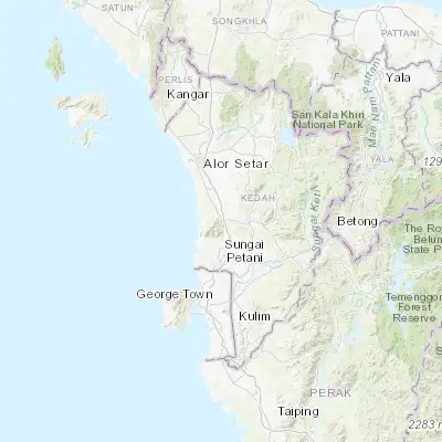 Map showing location of Gurun (5.817170, 100.473810)