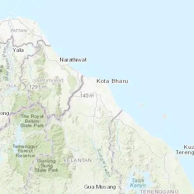 Map showing location of Kampong Kadok (6.000000, 102.250000)