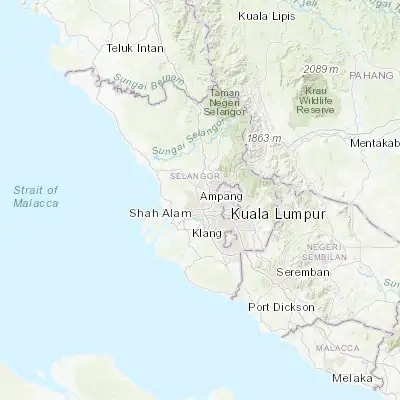 Map showing location of Kampung Baru Subang (3.150000, 101.533330)
