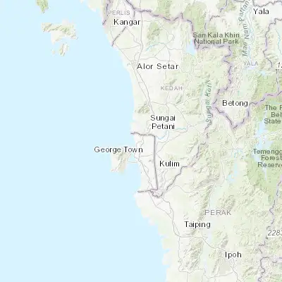 Map showing location of Kepala Batas (5.517070, 100.426500)