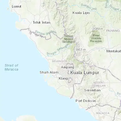 Map showing location of Ladang Seri Kundang (3.285600, 101.519000)