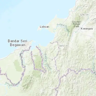 Map showing location of Lawas (4.860400, 115.409000)