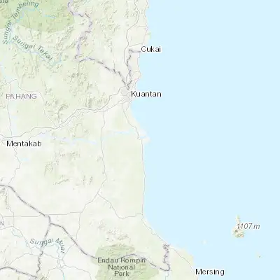 Map showing location of Pekan (3.483600, 103.399600)
