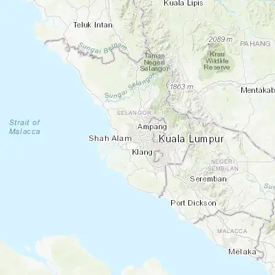 Map showing location of Shah Alam (3.085070, 101.532810)