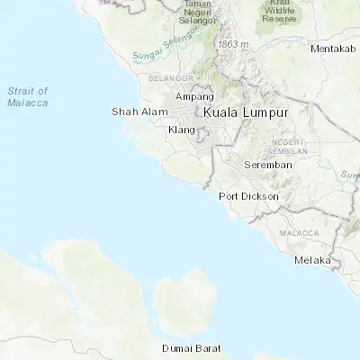 Map showing location of Tanjung Sepat (2.657900, 101.562900)