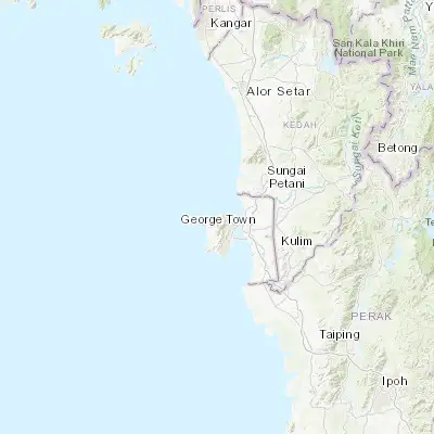 Map showing location of Telaga Batu (5.466670, 100.233330)