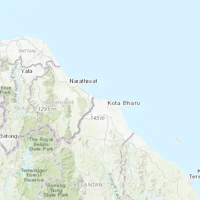 Map showing location of Tumpat (6.197750, 102.170980)