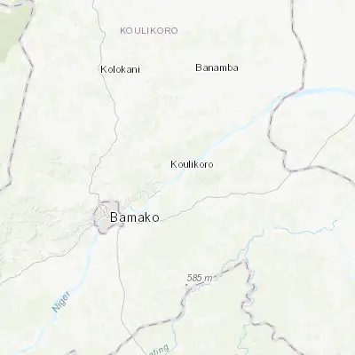 Map showing location of Koulikoro (12.862730, -7.559850)