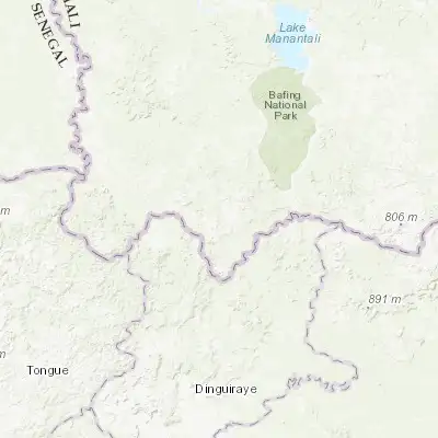 Map showing location of Sagalo (12.200000, -10.700000)