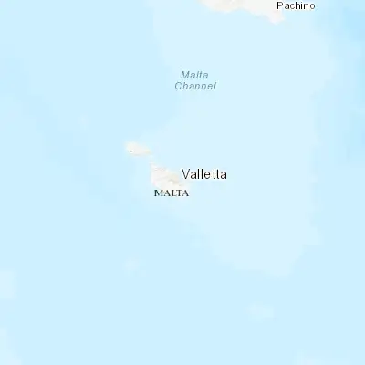 Map showing location of Cospicua (35.885560, 14.527500)