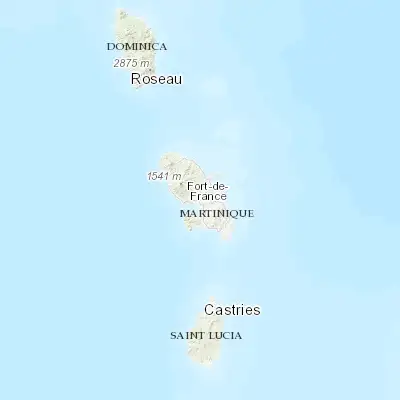 Map showing location of Le Lamentin (14.613410, -60.999640)