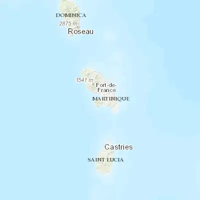 Map showing location of Les Trois-Îlets (14.539120, -61.033540)
