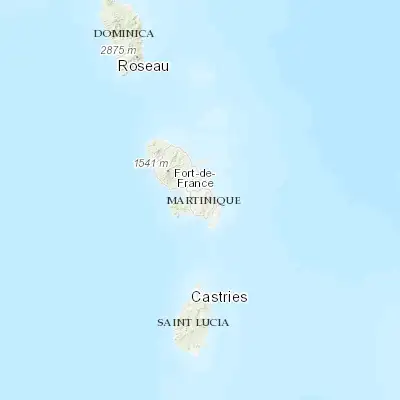 Map showing location of Saint-Esprit (14.550000, -60.933330)
