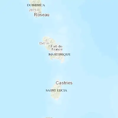 Map showing location of Sainte-Luce (14.468480, -60.921380)