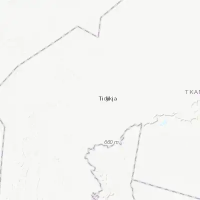 Map showing location of Tidjikja (18.556440, -11.427150)