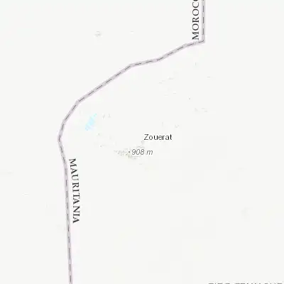 Map showing location of Zouerate (22.735420, -12.471340)