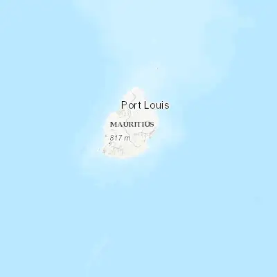 Map showing location of Saint Hubert (-20.364170, 57.638330)