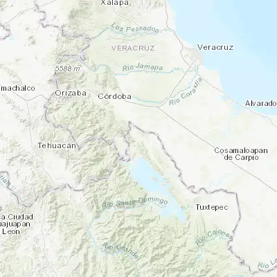 Map showing location of Acatlán de Pérez Figueroa (18.539730, -96.605680)