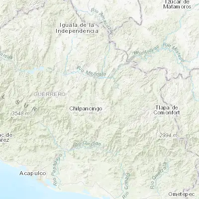Map showing location of Acatlán (17.658070, -99.169440)