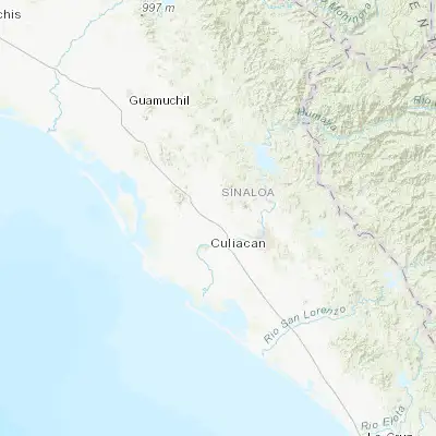 Map showing location of Adolfo López Mateos (El Tamarindo) (24.896390, -107.632780)