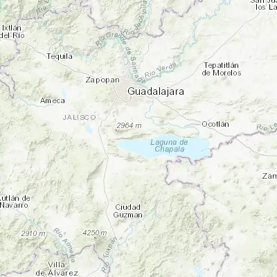 Map showing location of Ajijic (20.303250, -103.254760)