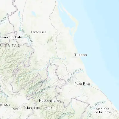 Map showing location of Álamo (20.911540, -97.675540)