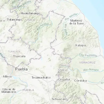 Map showing location of Alchichica (19.434330, -97.389920)